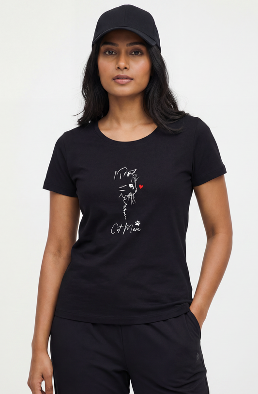 CAT MOM LOVE WOMEN CLASSIC TEE