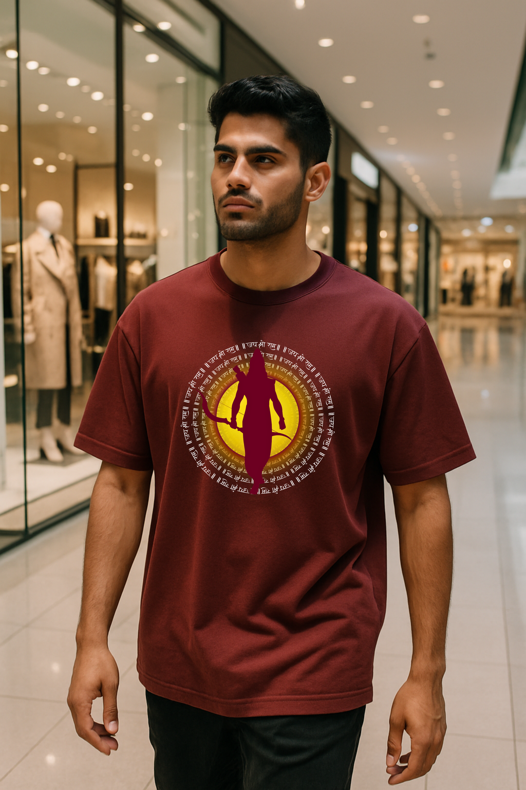SHREE RAM AURA OVERSIZED T-SHIRT