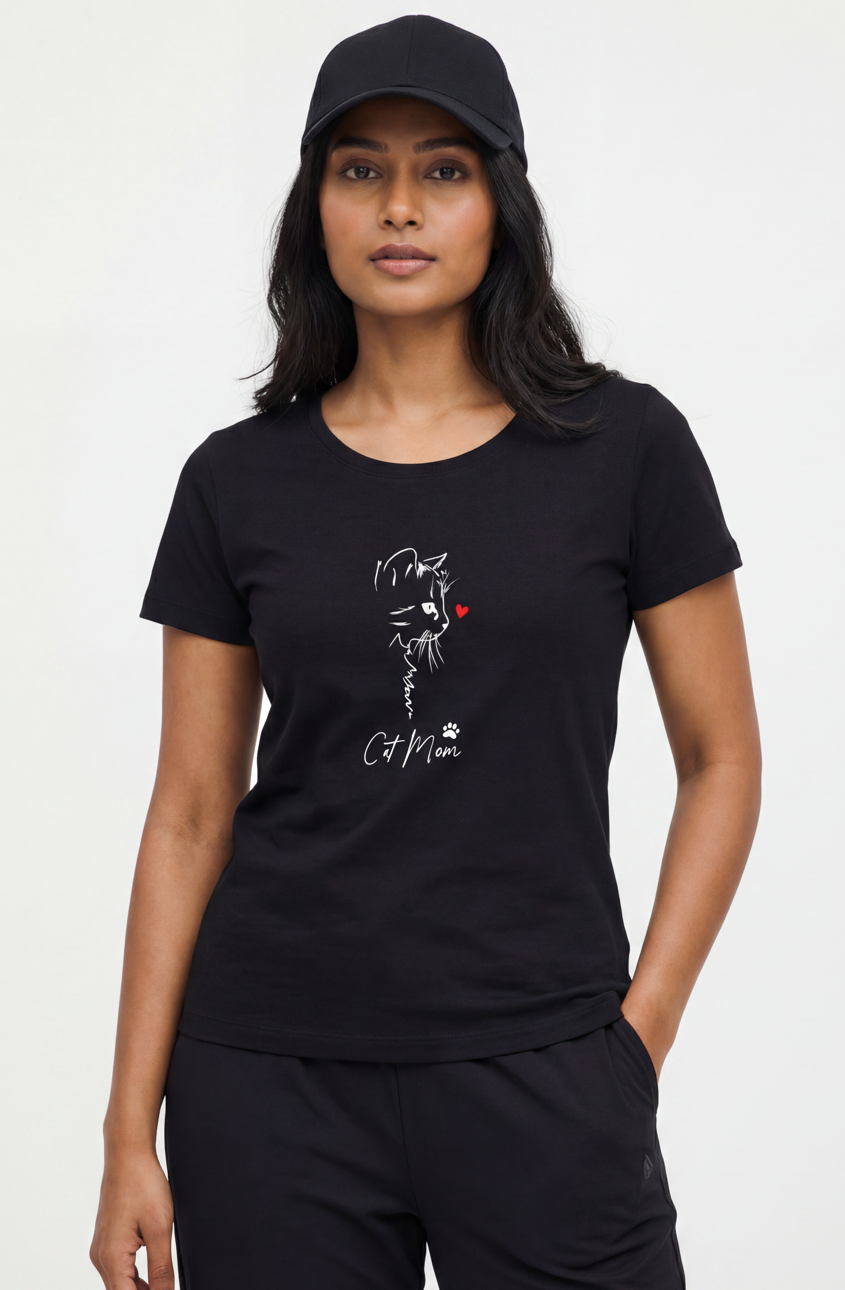 CAT MOM LOVE WOMEN CLASSIC TEE