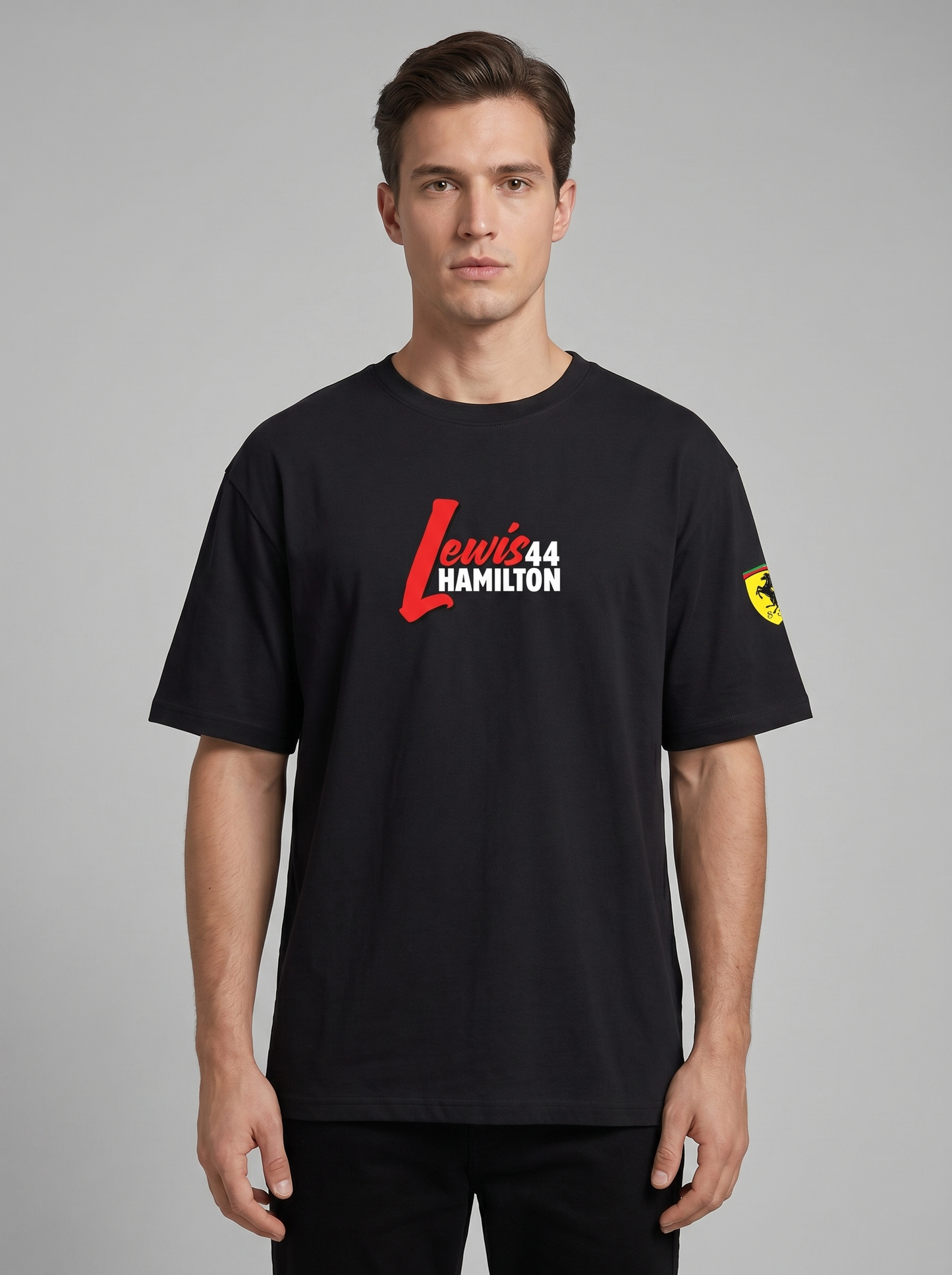 LEWIS HAMILTON "LH44" SCUDERIA FERRARI OVERSIZED GRPHIC TSHIRT