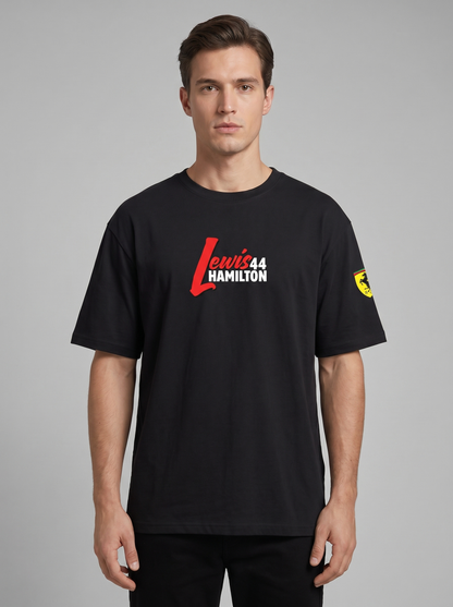 LEWIS HAMILTON "LH44" SCUDERIA FERRARI OVERSIZED GRPHIC TSHIRT