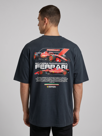 LEWIS HAMILTON 44 SCUDERIA FERRARI OVERSIZED RACING TSHIRT