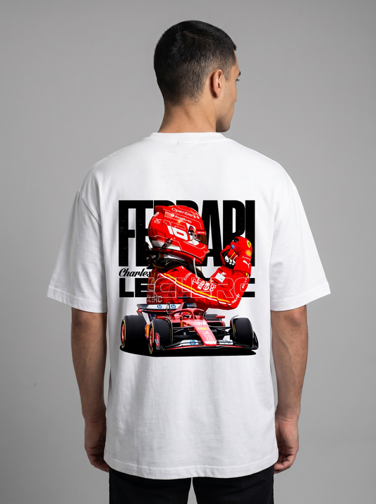 CHARLES LECLERC SCUDERIA FERRARI RACING OVERSIZED TSHIRT