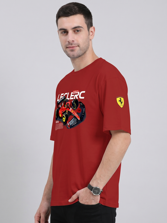 CHARLES LECLERC SCUDERIA ROSSO OVERSIZED TSHIRT