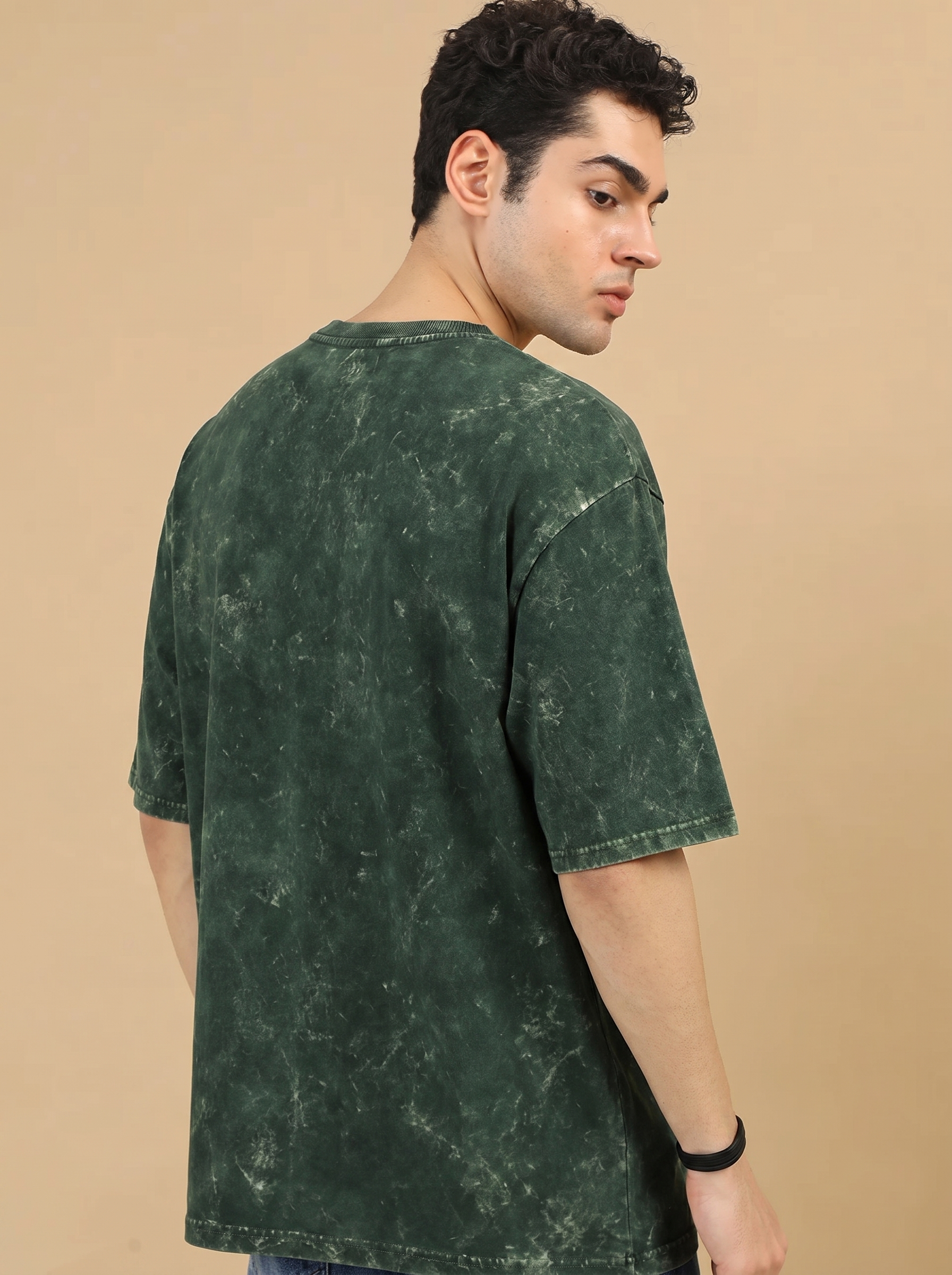 UNISEX ACID WASHED PLAIN T-SHIRT