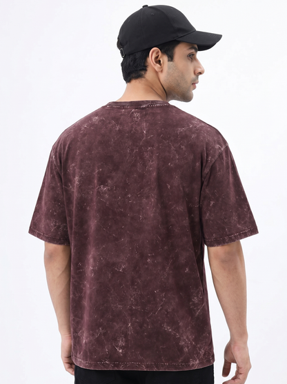 MYSTIC RESONANCE UNISEX ACID WASHED OVERSIZED T-SHIRT