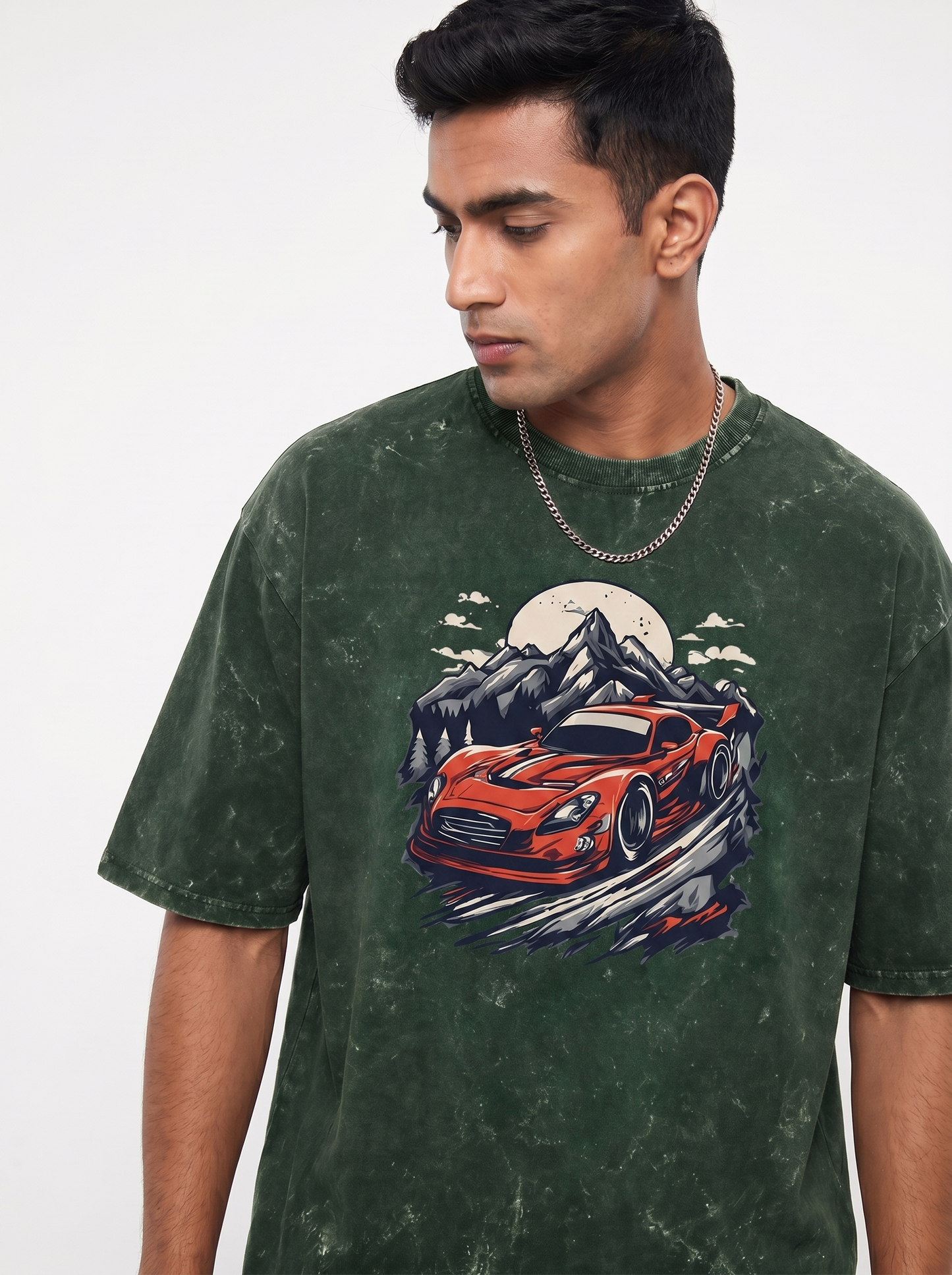 MIDNIGHT DRIFT UNISEX ACID WASHED OVERSIZED TEE