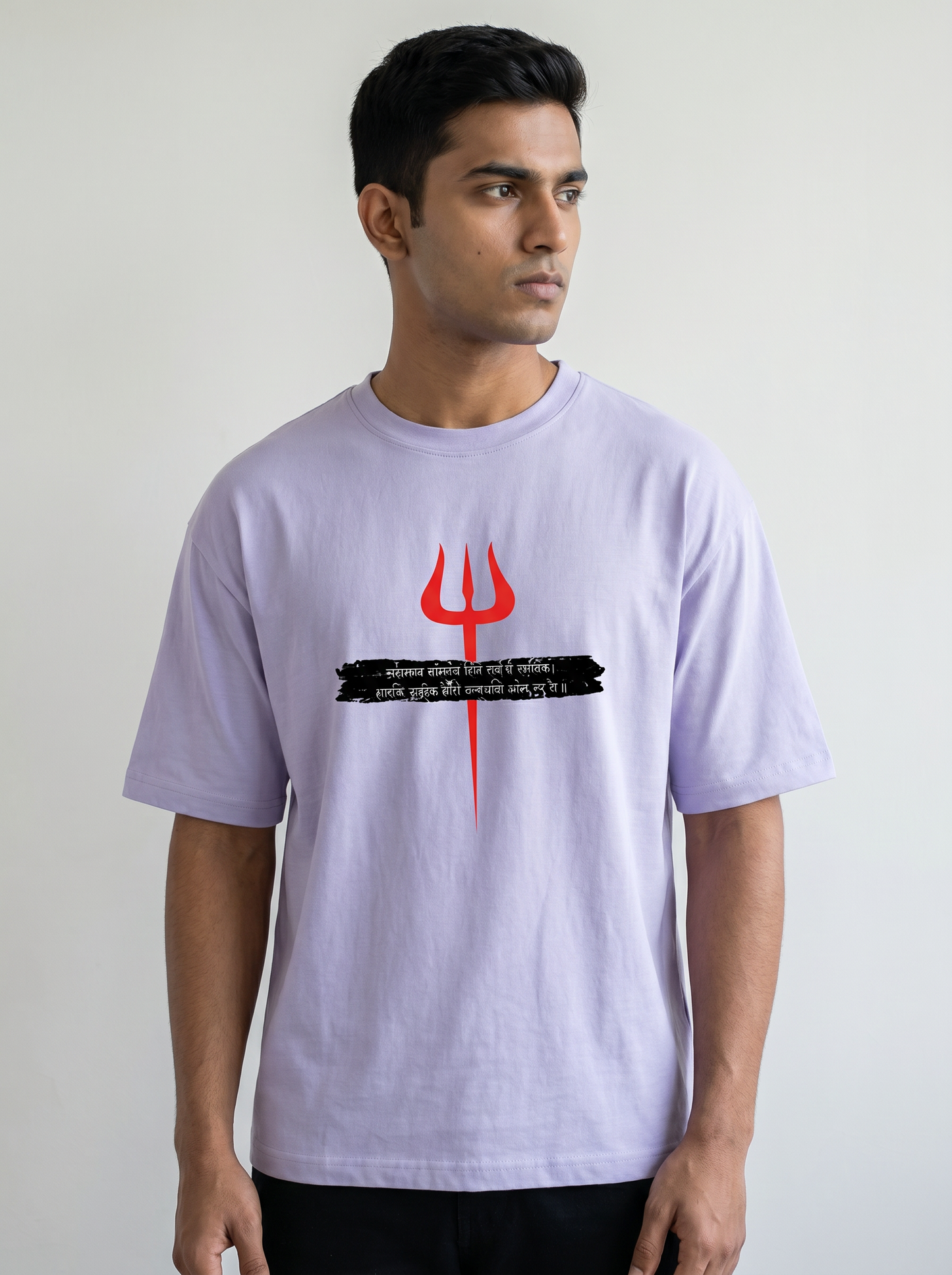 DIVINE TRISHUL OVERSIZED T-SHIRT