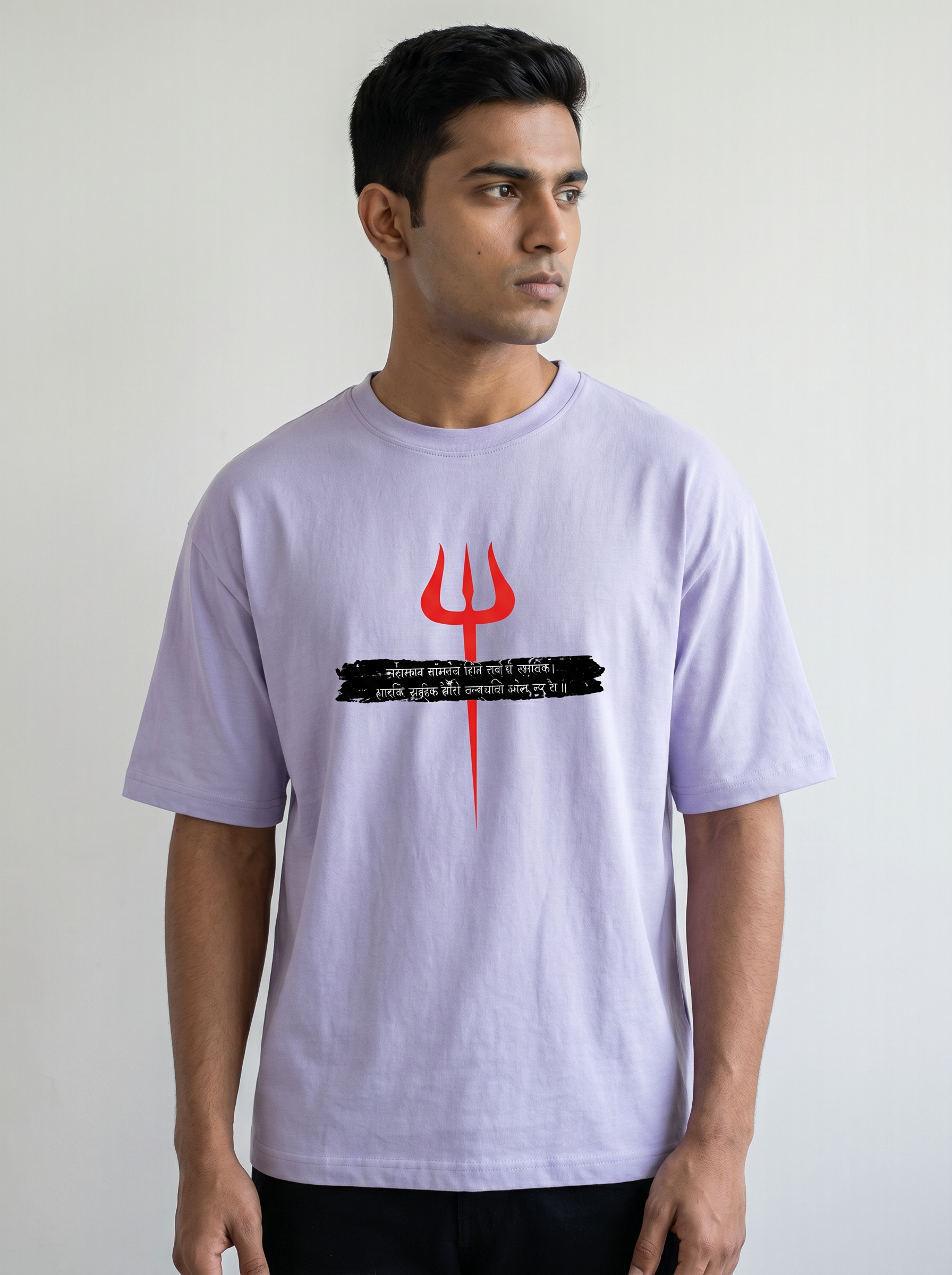 DIVINE TRISHUL OVERSIZED T-SHIRT