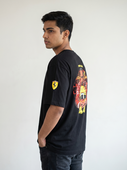 LEWIS HAMILTON "44" FERRARI HERITAGE OVERSIZED T-SHIRT