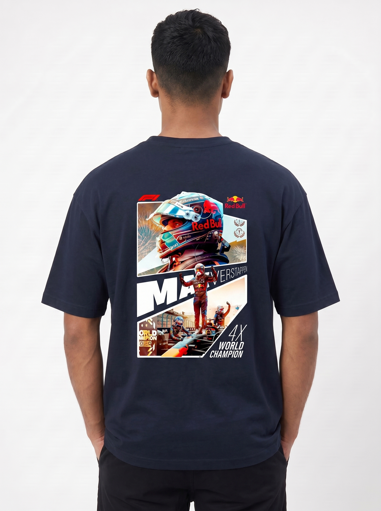MAX VERSTAPPEN "MAD MAX" 4X WORLD CHAMPION OVERSIZED TSHIRT