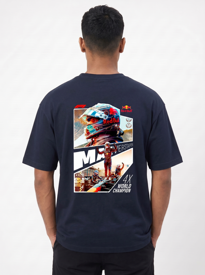 MAX VERSTAPPEN "MAD MAX" 4X WORLD CHAMPION OVERSIZED TSHIRT
