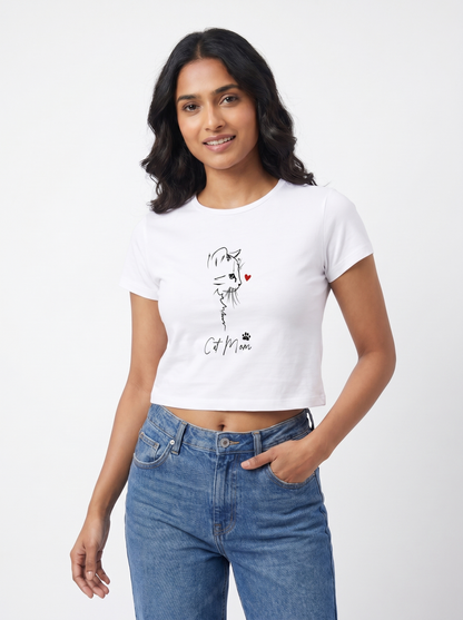 CAT MOM LOVE BABY TEE