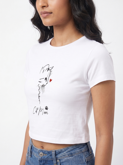CAT MOM LOVE BABY TEE