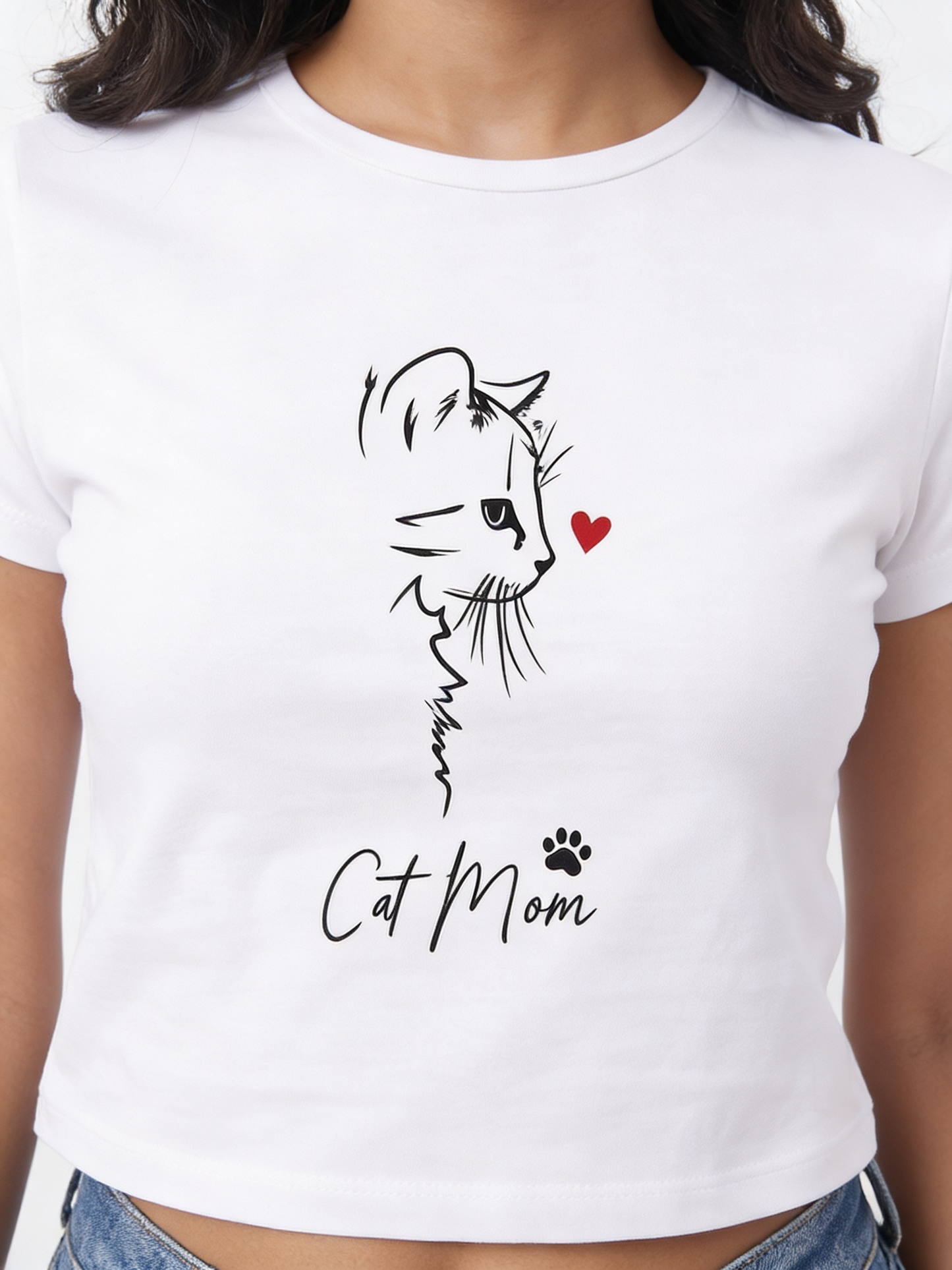 CAT MOM LOVE BABY TEE