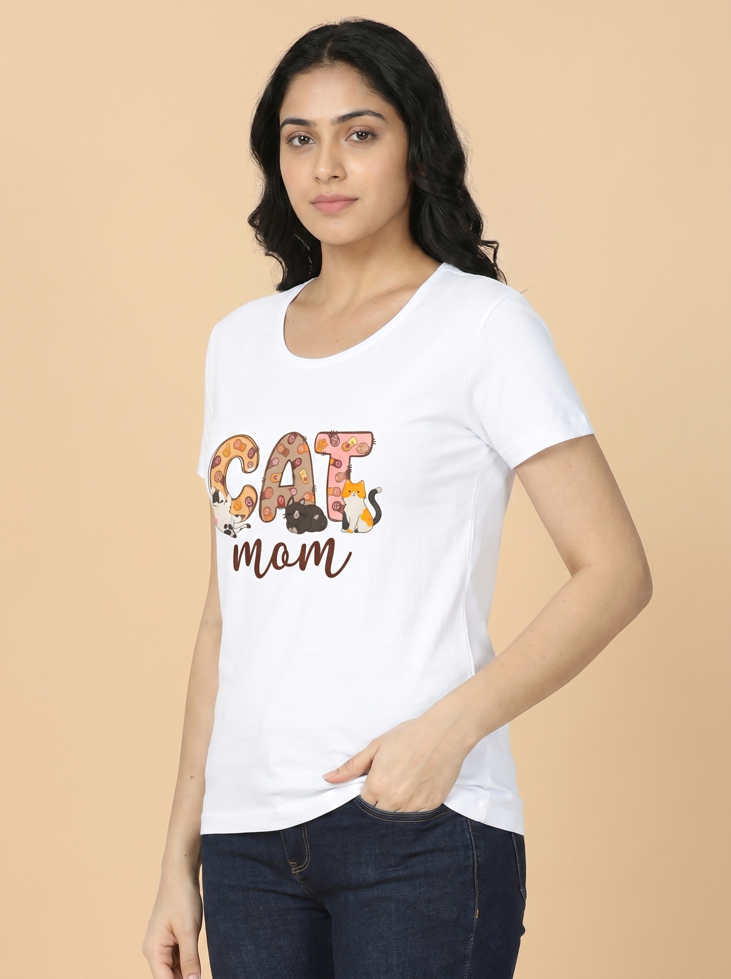 CAT MOM WOMEN'S CLASSIC TEE