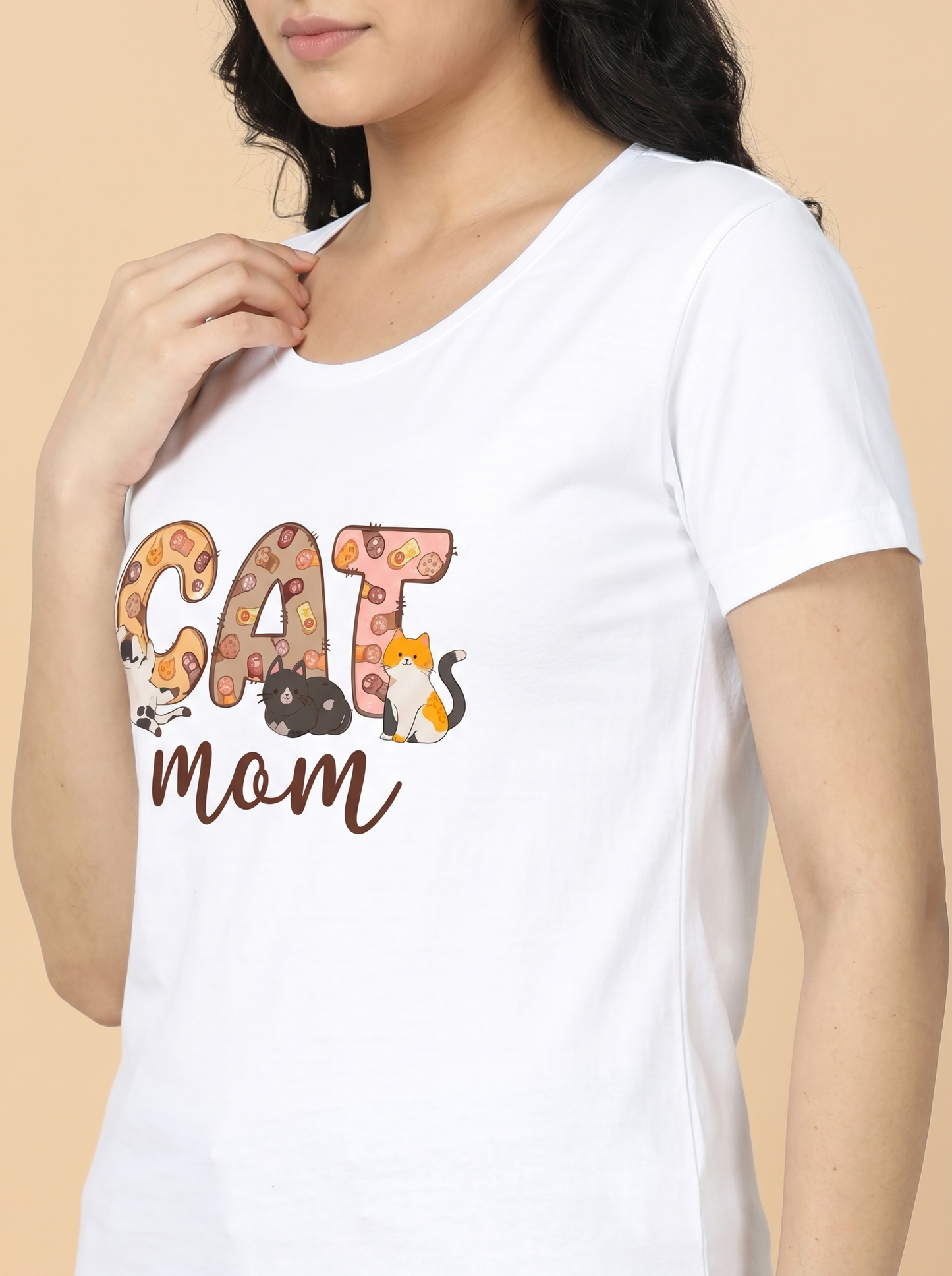 CAT MOM WOMEN'S CLASSIC TEE