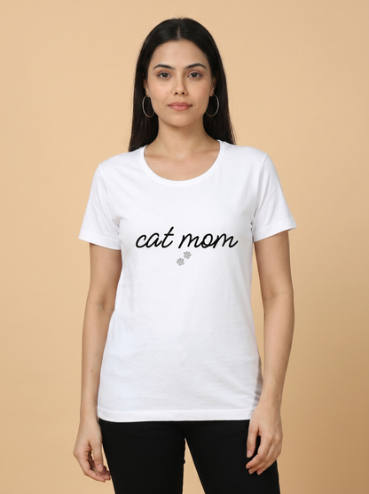 CAT MOM SCRIPT CLASSIC TEE