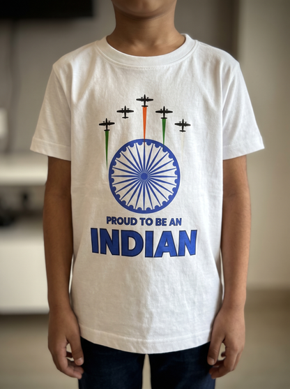 PROUD TO BE AN INDIAN BOY'S CREW NECK T-SHIRT