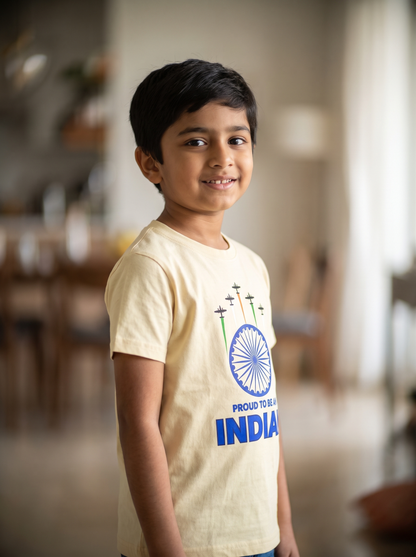 PROUD TO BE AN INDIAN BOY'S CREW NECK T-SHIRT