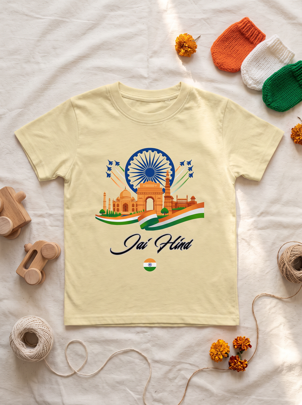 JAI HIND BOY'S CREW NECK T-SHIRT