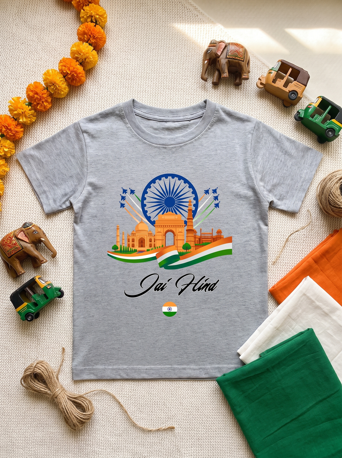 JAI HIND BOY'S CREW NECK T-SHIRT