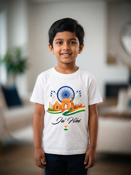 JAI HIND BOY'S CREW NECK T-SHIRT