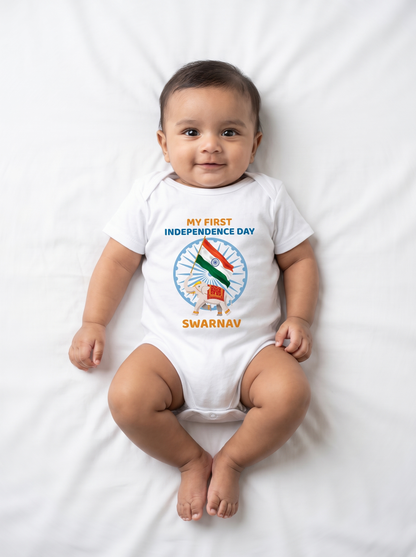 MY FIRST INDEPENDENCE DAY KIDS ROMPER