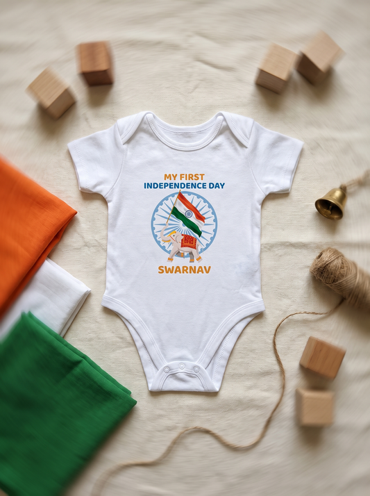 MY FIRST INDEPENDENCE DAY KIDS ROMPER
