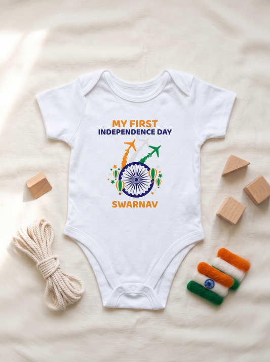 MY FIRST INDEPENDENCE DAY KIDS ROMPER